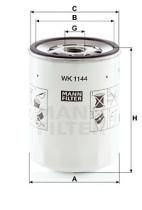 Mann Filter WK1144 - FILTRO COMBUSTIBLE