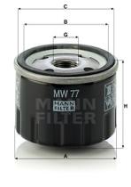 Mann Filter MW77 - FILTRO ACEITE