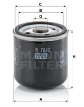 Mann Filter W7042 - FILTRO ACEITE