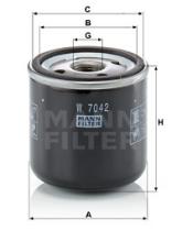 Mann Filter W7042 - FILTRO ACEITE INDUSTRY
