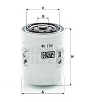 Mann Filter WD8001 - FILTRO ACEITE