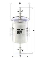 Mann Filter WK6032 - FILTRO COMBUSTIBLE CAR