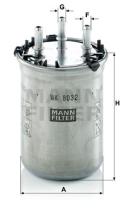 Mann Filter WK8032 - FILTRO COMBUSTIBLE