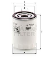 Mann Filter W7034 - FILTRO ACEITE CAR