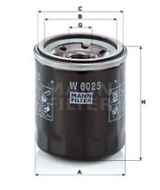 Mann Filter W6025 - FILTRO ACEITE CAR