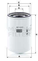 Mann Filter WD12002 - FILTRO ACEITE INDUSTRY