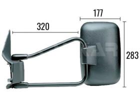 Alkar 9201962 - RETROVISOR IZQ. ,COMP. ,MANUAL, CONVEXO,