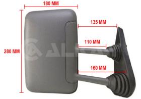 Alkar 9202976 - RETROVISOR DCH.COMP. ,MANUAL,CONVEXO,BRAZO L