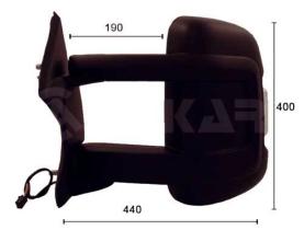 Alkar 9221922 - RETROVISOR IZQ.COMP. , ANGULO MUERTO,M