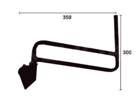 Alkar 9403009 - RETROVISOR REVERS.BRAZO,300X350MM