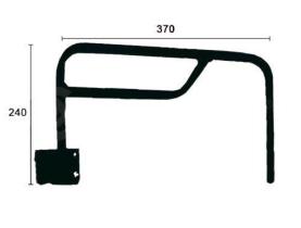 Alkar 9403010 - RETROVISOR REVERS.BRAZO,240X370MM
