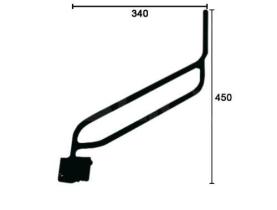 Alkar 9405008 - RETROVISOR REVERS.BRAZO,17MM