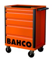 Bahco 1472K5 - CARRO HUB DE ALMACENAMIENTO E72 NARANJA DE 26" CON CINCO CAJ