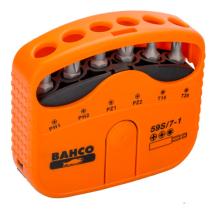 Bahco 59S71 - JUEGO DE PUNTAS DE 1/4" PARA TORNILLOS PHILLIPS, POZIDRIV Y