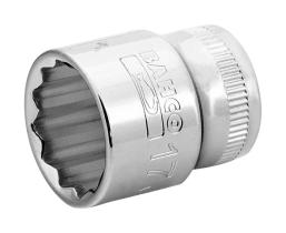 Bahco A7400DM17 - VASO CON CUADRADILLO DE 3/8" CON PERFIL BI-HEXAGONAL DE 17 M