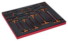 Bahco FF1A133 - JUEGO DE DESTORNILLADORES EN BANDEJA DE FOAM 3/3 FIT&GO, 17