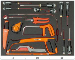 Bahco FF1A5023 - JUEGO DE DESTORNILLADORES Y HERRAMIENTAS DE CORTE EN BANDEJA