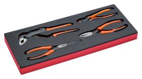 Bahco FF1E4001 - JUEGO DE ALICATES EN BANDEJA DE FOAM 1/3 FIT&GO (4 PIEZAS)