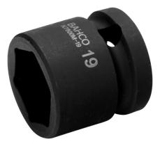 Bahco K7800M10 - VASO DE IMPACTO ULTRACORTO CON CUADRADILLO DE 1/2" CON PERFI