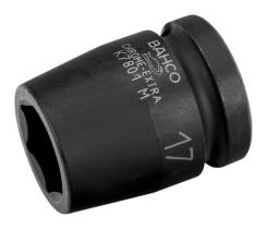 Bahco K7801M10 - VASO DE IMPACTO CON CUADRADILLO DE 1/2" CON PERFIL HEXAGONAL