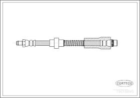 Corteco 19018895 - LATIGUILLO FRENO PEUGEOT 306 FRONT