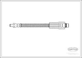 Corteco 19025873 - LATIGUILLO FRENO PEUGEOT 206 FRONT