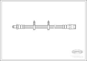 Corteco 19026924 - LATIGUILLO FRENO IVECO FRONT