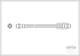 Corteco 19031642 - LATIGUILLO FRENO AUDI A4 FRONT