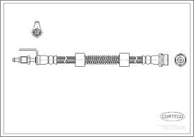 Corteco 19033498 - LATIGUILLO FRENO FORD TRANSIT CONNECT 02->FRONT