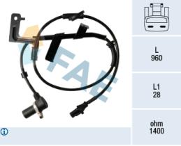 Fae 78343 - SENSOR ABS