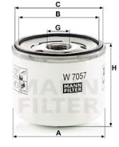 Mann Filter W7057 - FILTRO ACEITE