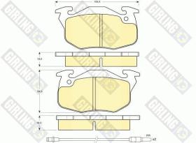 Girling 6103273 - PASTILLAS DE FRENO