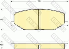 Girling 6103839 - PASTILLAS DE FRENO