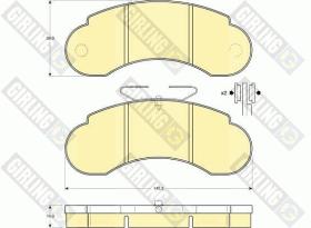 Girling 6109503 - PASTILLAS DE FRENO
