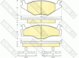 Girling 6112195 - PASTILLAS DE FRENO