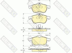 Girling 6113502 - PASTILLAS DE FRENO