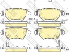 Girling 6114714 - PASTILLAS DE FRENO