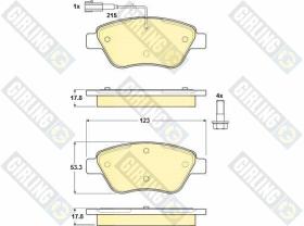 Girling 6114824 - PASTILLAS DE FRENO