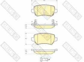Girling 6115151 - PASTILLAS DE FRENO