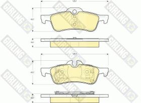 Girling 6115612 - PASTILLAS DE FRENO