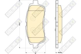 Girling 6118939 - PASTILLAS DE FRENO