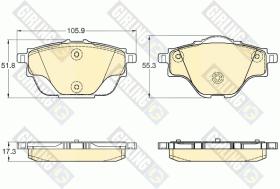 Girling 6120344 - PASTILLAS DE FRENO