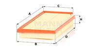 Mann Filter C36016 - FILTRO AIRE CAR
