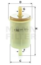 Mann Filter WK28 - FILTRO COMBUSTIBLE INDUSTRY