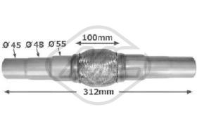 Metalcaucho 02045 - FLEXIBLE ESCAPE 312MM