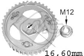 Metalcaucho 05623 - POLEA BOMBA INYEC RENAULT 17MM