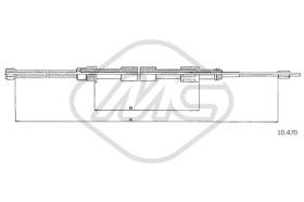Metalcaucho 80313 - CABLE FRENO C15 ALL(ÀCH 7664)DX/SX-R