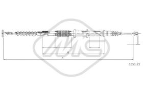 Metalcaucho 80482 - CABLE FRENO 146 SX-LH