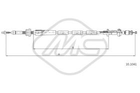 Metalcaucho 80613 - CABLE ACELERADOR A3 ALL EXC.1,8T