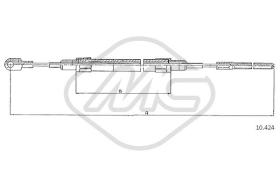 Metalcaucho 80635 - CABLE FRENO 518-520 ALL DX/SX-RH/LH